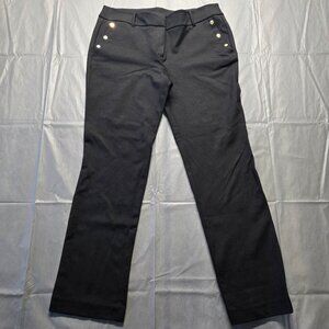 Anne Klein Pants with Gold Button Details Womens Sz 8P